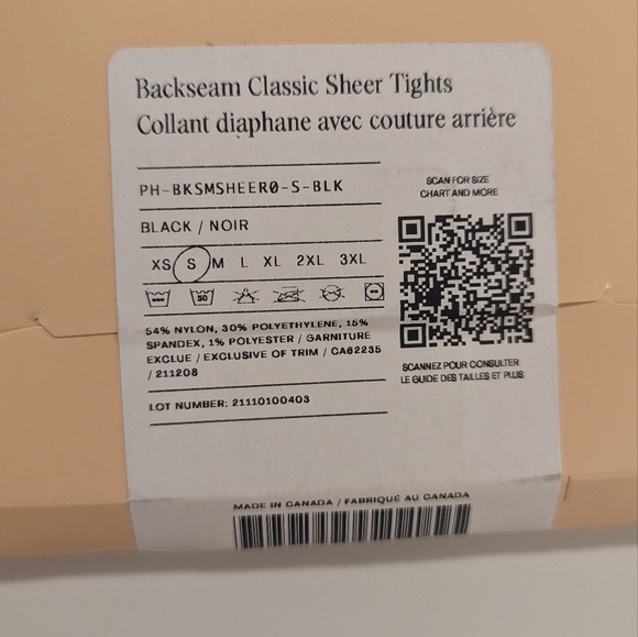 NWT Sheertex Backseam Sheer Rip-Resist Tights - Picture 7 of 8